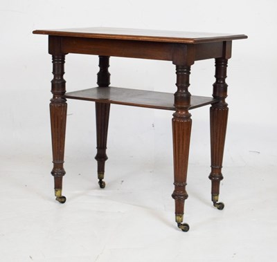 Lot 683 - Victorian mahogany two tier table