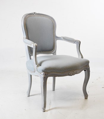 Lot 640 - French style fauteuil (open armchair)