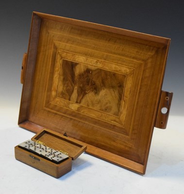 Lot 276 - Middle Eastern parquetry tray