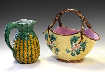 Lot 453 - Two pieces of majolica