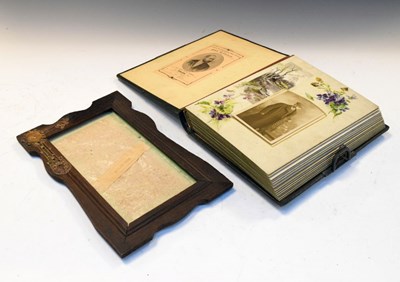 Lot 263 - Art Nouveau frame and a photograph album