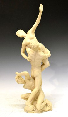 Lot 676 - Resin figure group - 'Abduction of the Sabine Women'