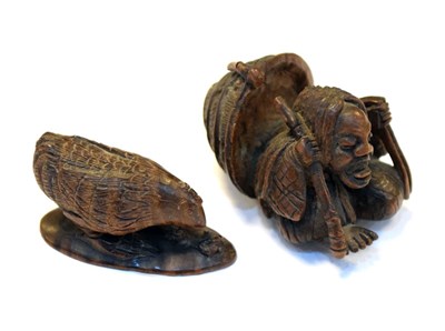 Lot 278 - Two carved Japanese netsuke