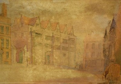 Lot 667 - Local interest - Mid 19th Century view of Colston's School