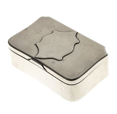 Lot 168 - A late 19th century Russian white metal snuff box