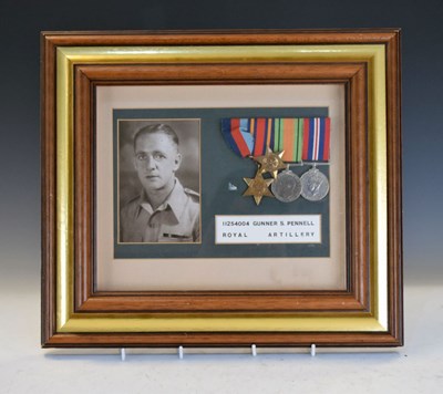 Lot 319 - Second World War medals and signed print