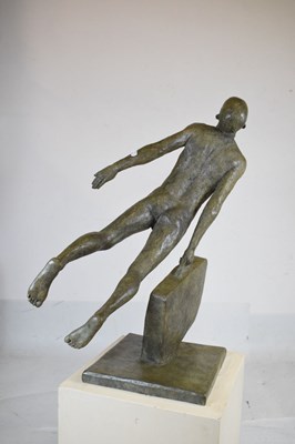 Lot 439 - Cathy Lewis (Bristol, Modern) - Limited edition cast bronze statue - 'The Optimist'
