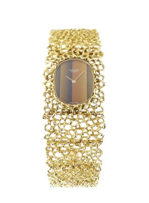 Lot 66 - Favre-Leuba - 1970s lady's 18ct gold bracelet watch