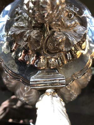 Lot 105 - Four-piece silver tea and coffee service