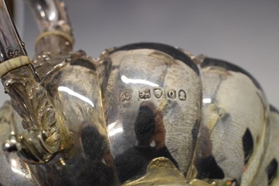 Lot 105 - Four-piece silver tea and coffee service
