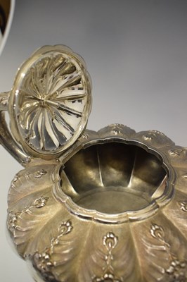 Lot 105 - Four-piece silver tea and coffee service
