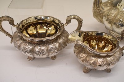 Lot 105 - Four-piece silver tea and coffee service