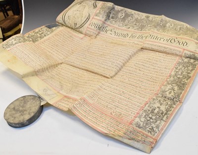 Lot 285 - George II vellum document