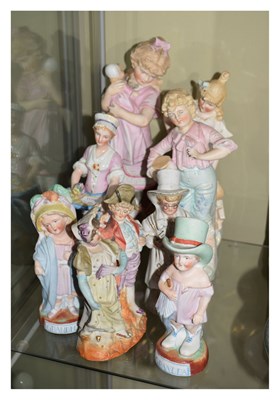 Lot 415 - Group of bisque figures