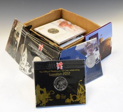 Lot 148 - Coins - Fifteen Royal Mint £5 presentation pack to include Olympics, etc