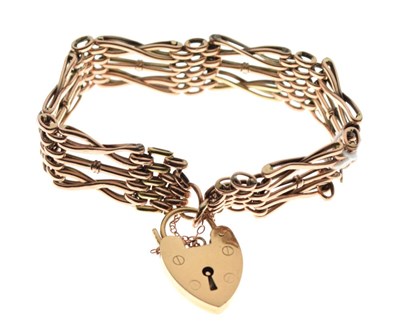 Lot 54 - 9ct gold bracelet
