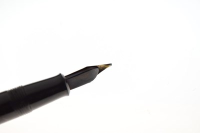 Lot 187 - Dunhill-Namiki black lacquer lever fill fountain pen circa 1930