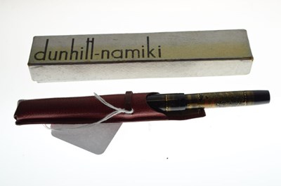 Lot 187 - Dunhill-Namiki black lacquer lever fill fountain pen circa 1930