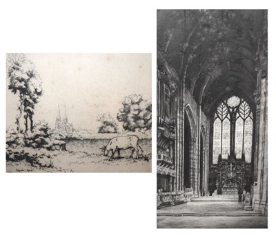 Lot 604 - After Eugene Bejot, Alfred Bentley and Graham Clivard - Signed etchings