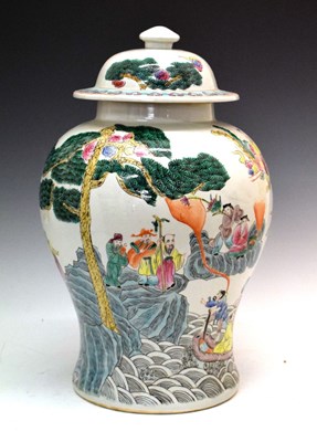 Lot 463 - Modern Chinese baluster jar and cover