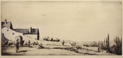 Lot 570 - Martin Hardie R.S.W, Hon RW.S. (1875 - 1952) - Etching - 'Spanish Gypsies'