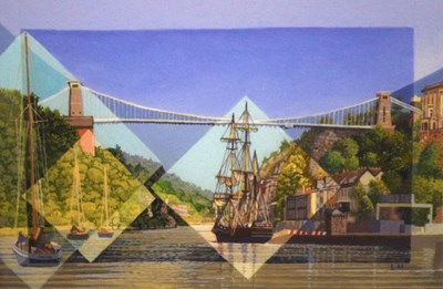 Lot 555 - Les Matthews (Modern)- Clifton Suspension Bridge print