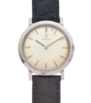 Lot 114 - Omega - Lady's stainless steel wristwatch