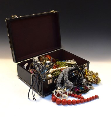 Lot 103 - Large collection of costume jewellery and watches