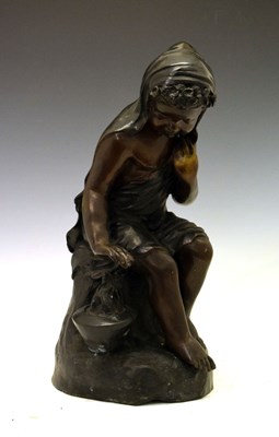 Lot 722 - Modern bronze figure 'Winter'