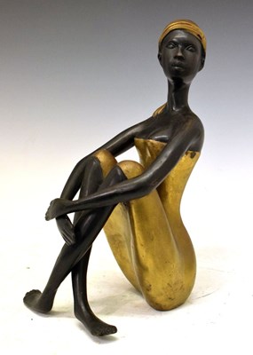 Lot 693 - Modern sculpture of a female figure
