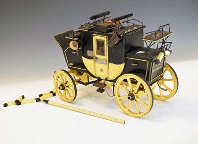 Lot 287 - Model stage coach - Harold Lee, Weston super Mare