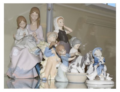 Lot 446 - Quantity of Lladro, Nao, Rex and other figures
