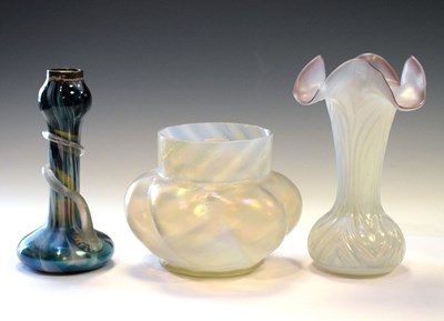 Lot 450 - Three pieces of Art Nouveau-style glass