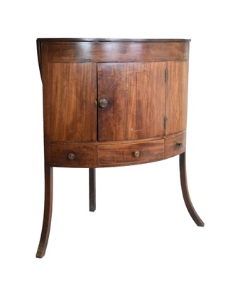 Lot 770 - Early 19th Century bow front corner washstand