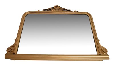 Lot 729 - Giltwood overmantel mirror