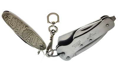 Lot 306 - 1955 military pocket knife and Schliepe knife