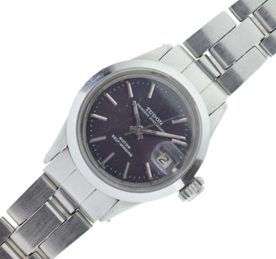 Lot 52 - Tudor - Lady's  Princess Oysterdate stainless steel bracelet watch