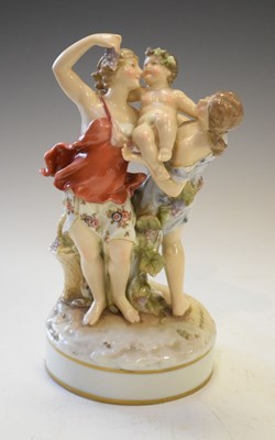 Lot 400 - 20th Century German Dresden porcelain figure group