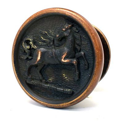 Lot 264 - Cast door knob with horse, by repute ex Lloyds Bank