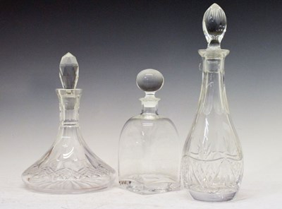 Lot 726 - Group of glass decanters including Dartington