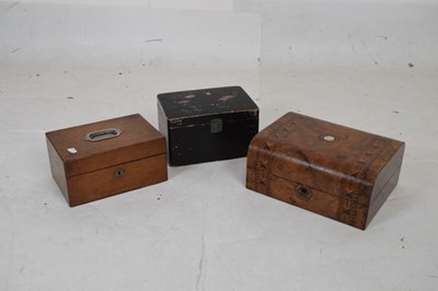 Lot 681 - Three Victorian and later boxes