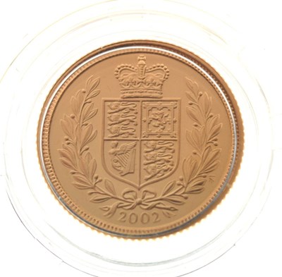 Lot 133 - Royal Mint gold half sovereign 2002, in presentation case