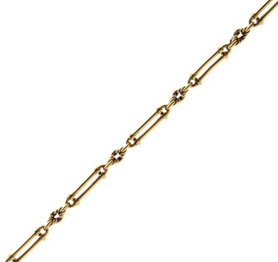 Lot 51 - Unmarked yellow metal bracelet