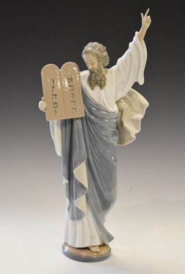 Lot 464 - Lladro porcelain figure - 'Moses and the Ten Commandments'