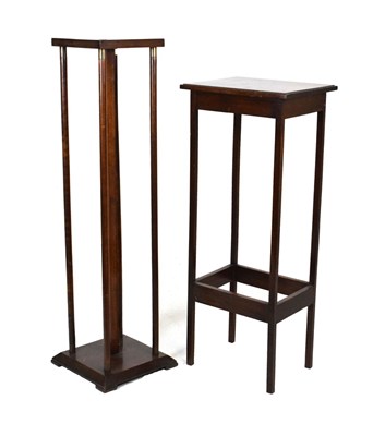 Lot 772 - Two mahogany plantstands