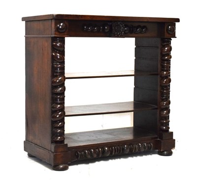 Lot 632 - Mahogany side cabinet fitted two shelves