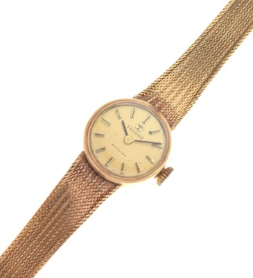 Lot 118 - Lady's 9ct gold Tissot Stylist wristwatch