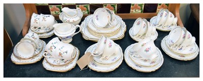 Lot 786 - Shelley tea service, and a bird decorated tea service