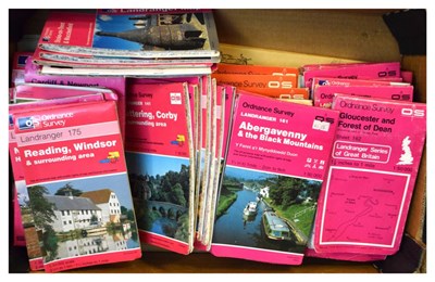 Lot 736 - Large quantity of c. World War II and later ordnance survey maps, etc