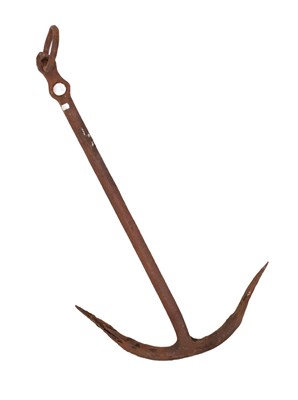 Lot 801 - Cast iron ships anchor